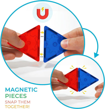 Tytan Tiles 220-Piece Supersized Magnetic Tiles Building Set Tytan