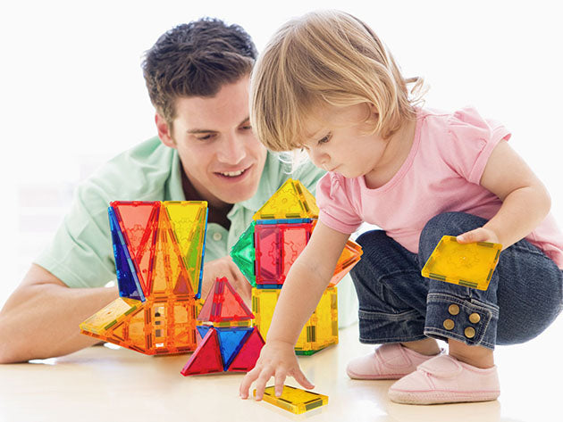 Tytan Magnetic Building Tiles with Carrying Bag (100 Pieces)