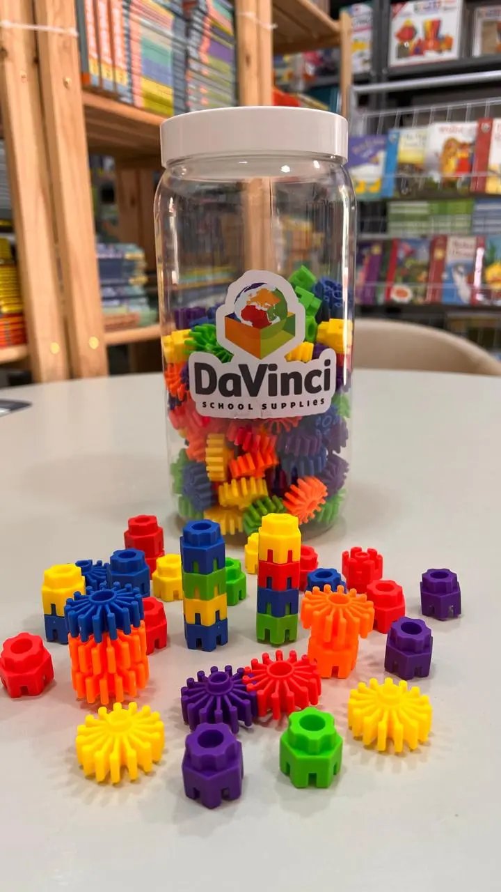 Colorful Gear Blocks Da Vinci School Supplies
