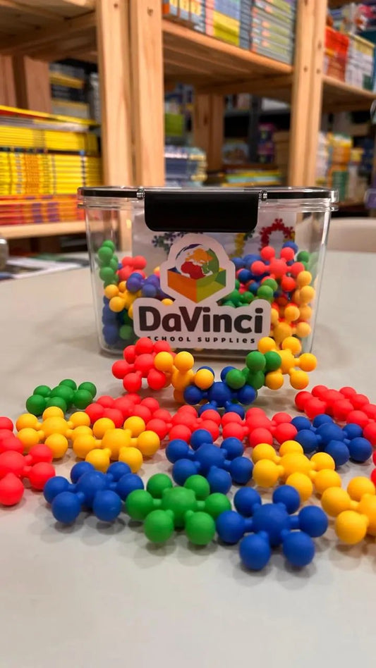 Mini Flexi-Builders Conjunto de 77 peças de hexigons em forma de estrela para construir estruturas 3D constructive Playthings