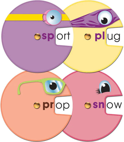 Word Wheels: Beginning Blends Curriculum Cutouts Grade 1-2 Carson-Dellosa