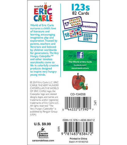 Cartões De Aprendizagem Eric Carle 4+ Anos - 82 Cartas | World of Eric Carle Flash Cards Carson-Dellosa