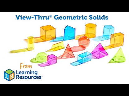 Learning Resources Giant GeoSolids, Large Plastic Shapes