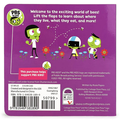 Bees! A PBS Kids Lift-a-Flap Board Book for Babies and Toddlers, Ages 1-4 Cottage Door Press
