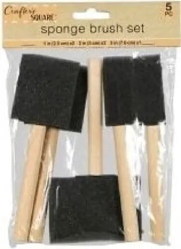 Sponge Brush | Pincel de Espuma - Kit com 5 Crafter’s Square